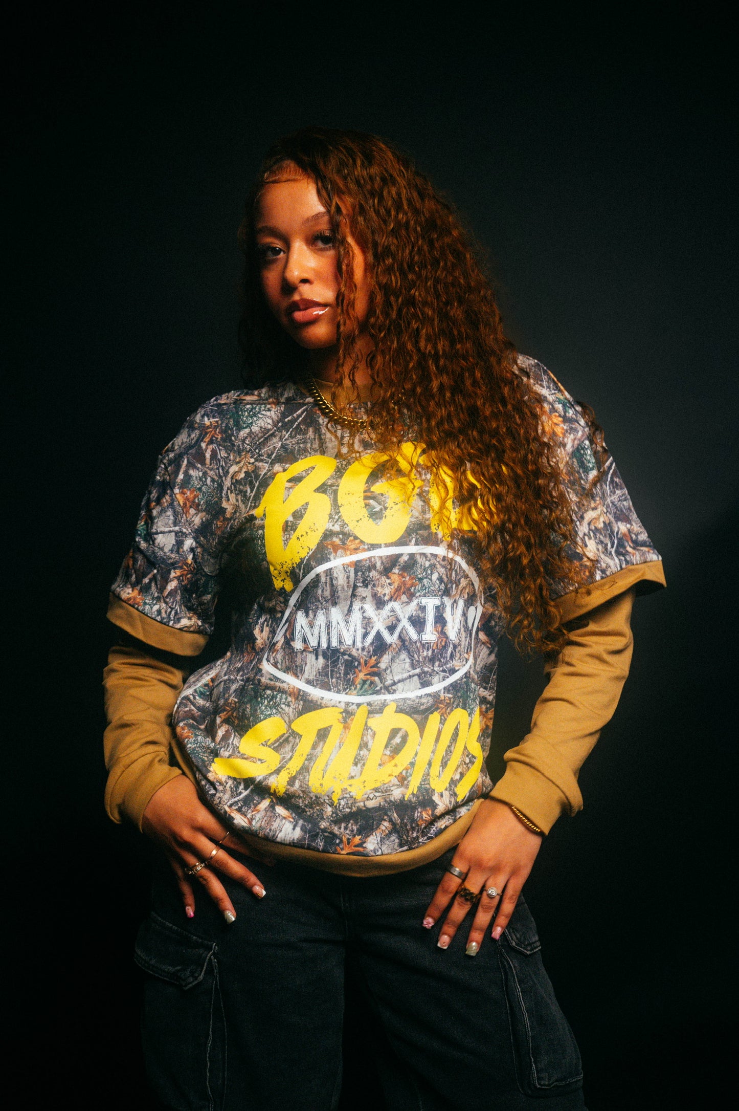 DOUBLE LAYER CAMO SHIRT