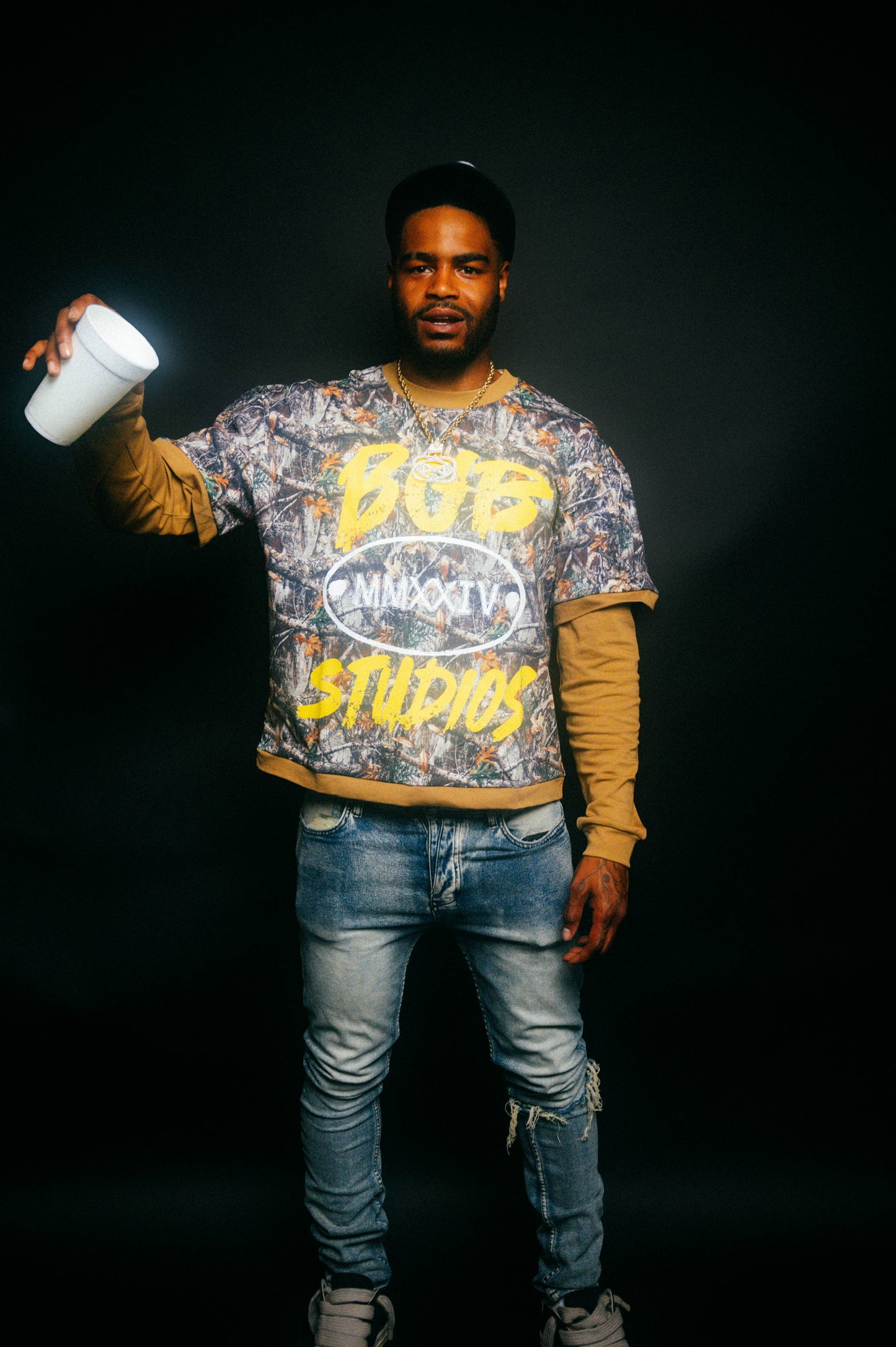 DOUBLE LAYER CAMO SHIRT