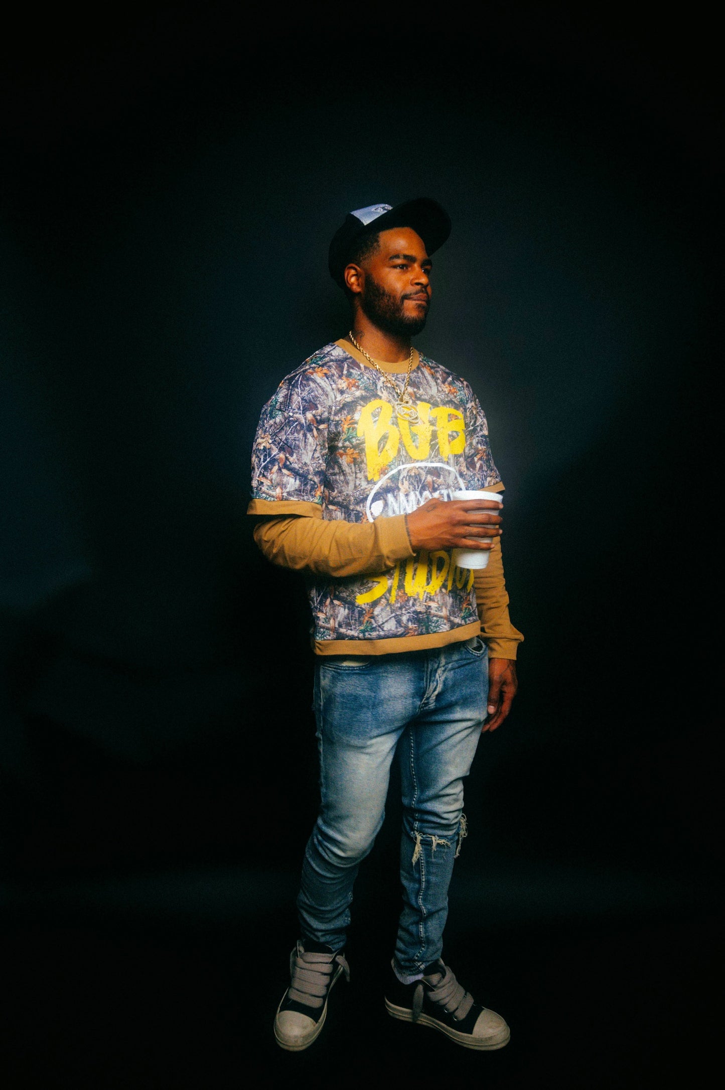 DOUBLE LAYER CAMO SHIRT